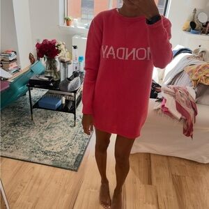 Women's Alberta Ferretti Pink 'Monday' Wool Cashmere Sweater